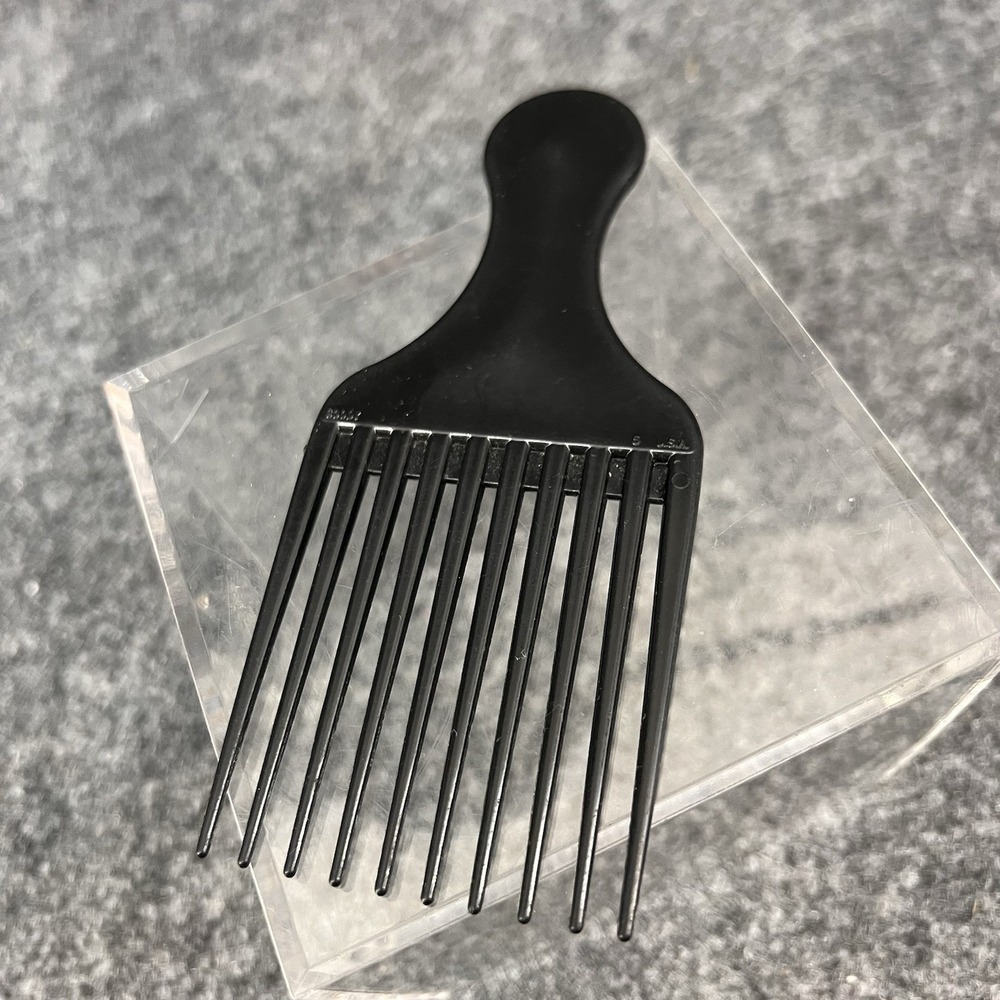 Vintage Goody Lift Comb Hair Pick with Handle Retro Black 5.25" x 2.25" USA